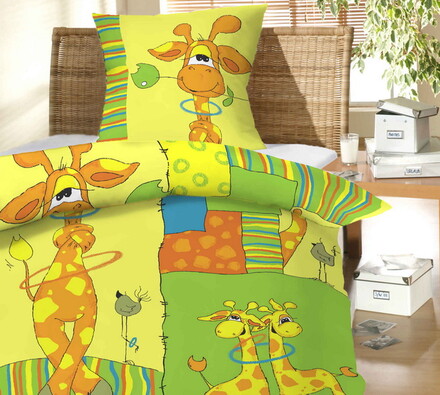 Detské bavlnené obliečky Žirafa