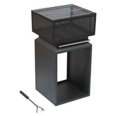 Cattara Prenosni ognjišče z rešetko Cube, 74 cm