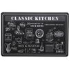 Tischsets Kitchen Schwarz, 43,5 x 28,5 cm, 4er Set