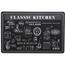 Tischsets Kitchen Schwarz, 43,5 x 28,5 cm, 4er Set