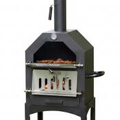 Italia multifunkciós kerti grill, füstölő, pizza sütő