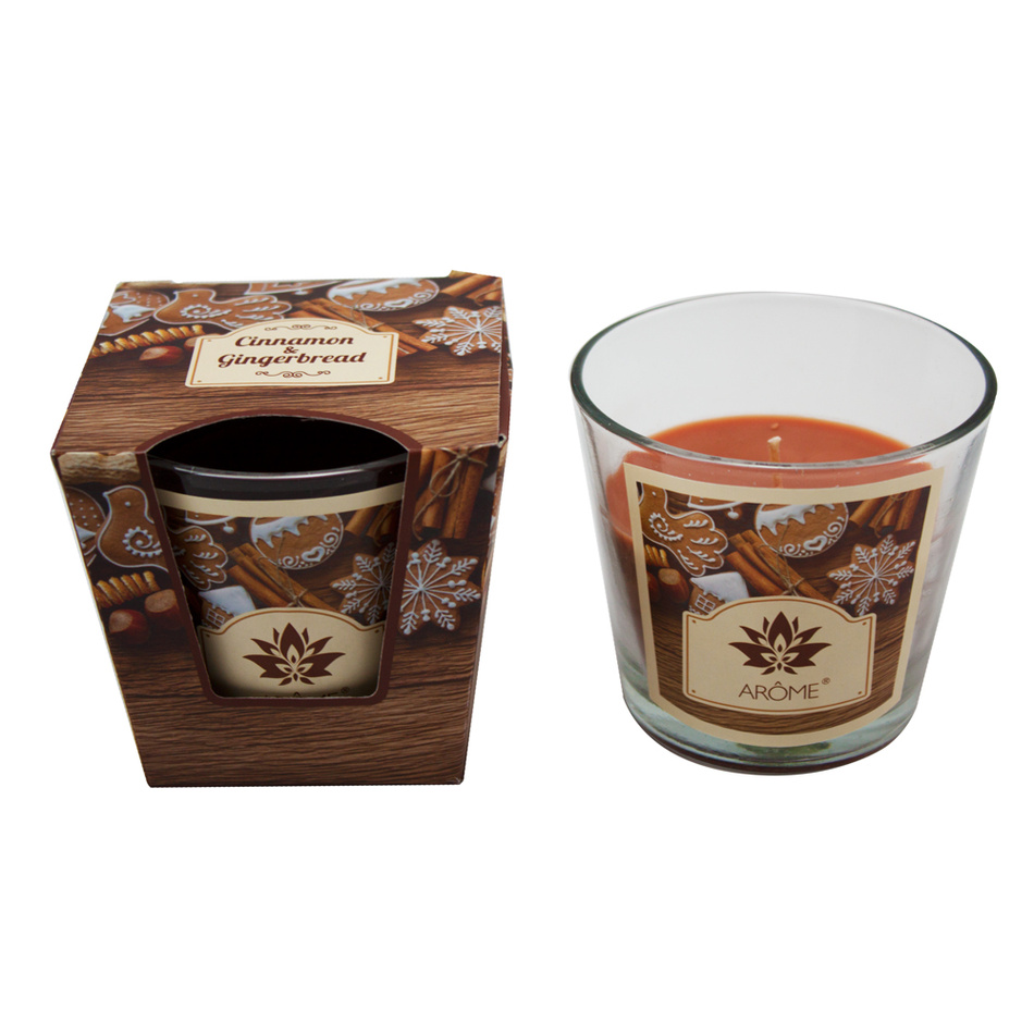 Lumânare parfumată Arome Cinnamon and Gingerbread, 120 g