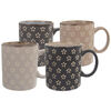 Orion Set of ceramic mugs KVĚTY 350 ml, 4 pcs