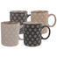 Orion Set of ceramic mugs KVĚTY 350 ml, 4 pcs