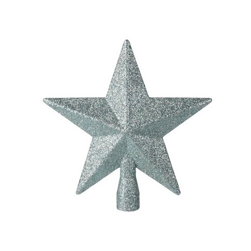 Vârf pom de Crăciun Glitter star, verde