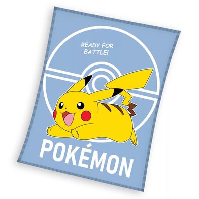 Carbotex Pătură pentru copii Pokémon Te aleg petine, Pikachu, 110 x 140 cm