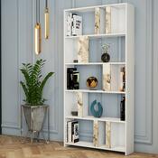 Lime White Marbel and White könyvespolc