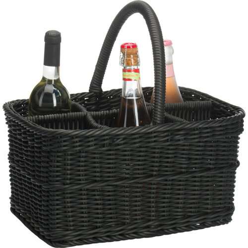 Westmark Koš na 6 steklenic 38 x 29 x 20 cm, črna