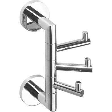 SAPHO XR211 X-Round triplu pivotant, argintiu
