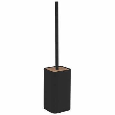 GEDY 133314 Ninfea WC krtača za postavitev, črna/bambus