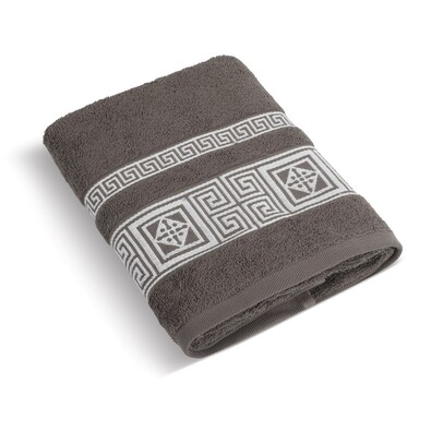 Ręcznik Grecka kolekcja brązowy, 50 x 100 cm