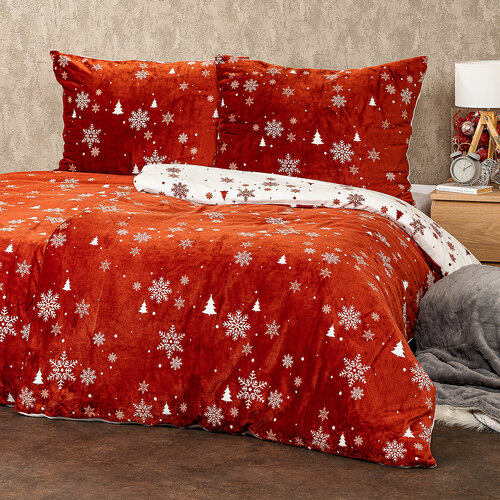 4Home Posteljnina, mikrovlakna, Happy winter, 160 x 200 cm, 70 x 80 cm