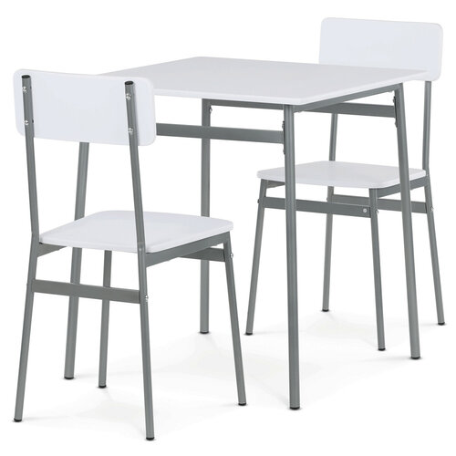 Jídelní set pro 2 osoby CORE White, šedá konstrukce