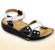 Orto Plus Dámské sandály s aktivní podrážkou vel. 39 černobílé