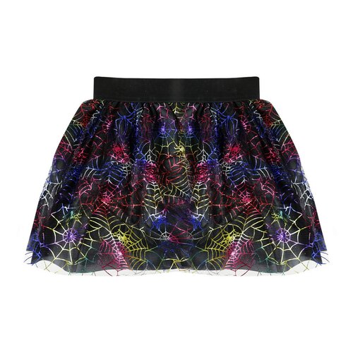 Rappa Dziecięca spódniczka tutu czarownicy z pajęczynami