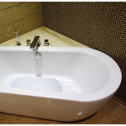 Spirella Suport antiderapant pentru cadă GALETS, alb, 99 x 39 cm