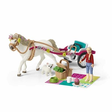 Schleich 42467 Kočár za konjsko predstavo, 24,5 x19 x 6,6 cm