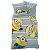 Lenjerie de pat pentru copii Minioni Team, 140 x 200 cm, 70 x 90 cm