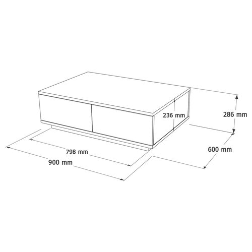 Couchtisch Atlantic Pine White