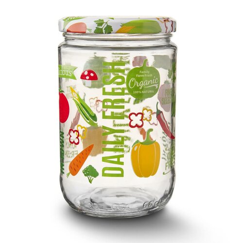 Orion Sada zavařovacích sklenic s víčkem Fruit 0,66 l, 4 ks