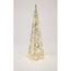 Vianočný svietiaci kužeľ Silver, 60 x 16 cm, 30 micro LED, na batérie