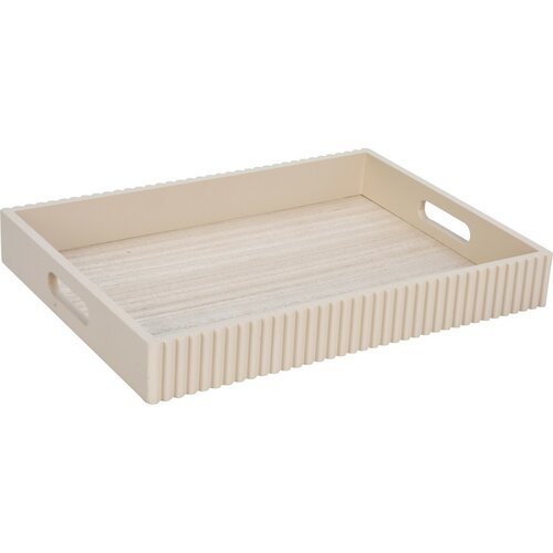 Set de tăvi de servire Stripes bej, 2 buc