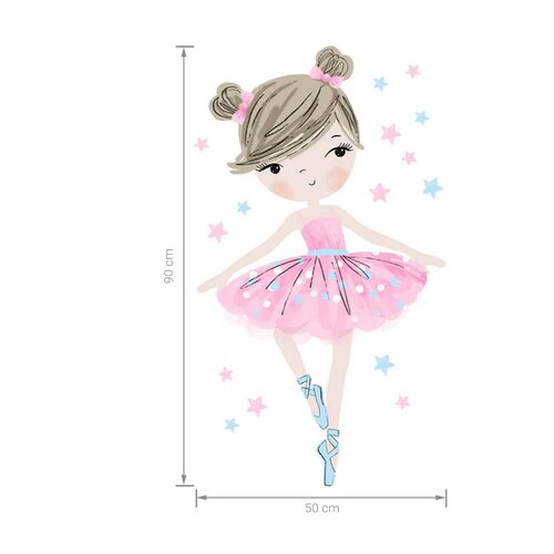 Autocolant de perete Bayo Ballerina,  roz