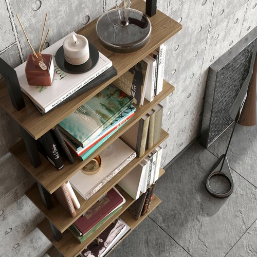 Regál Piante Black and Walnut