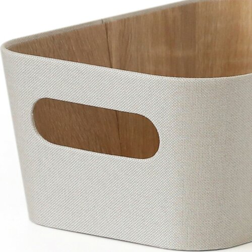 Kitchisimo Sada 2 úložných košíků 26 × 18 × 11 cm, krémová