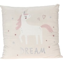 Дитяча подушка Unicorn dream біла, 40 x 40 см