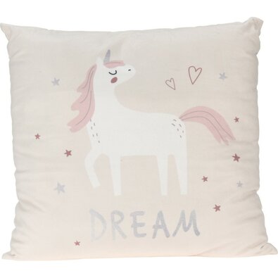 Dětský polštář Unicorn dream bílá, 40 x 40 cm