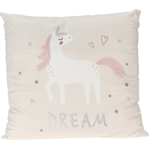 Kinderkissen Unicorn dream Weiß, 40 x 40 cm