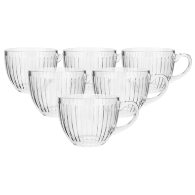 Altom Jumbo sklenený hrnček Venus 460 ml, sada 6 ks