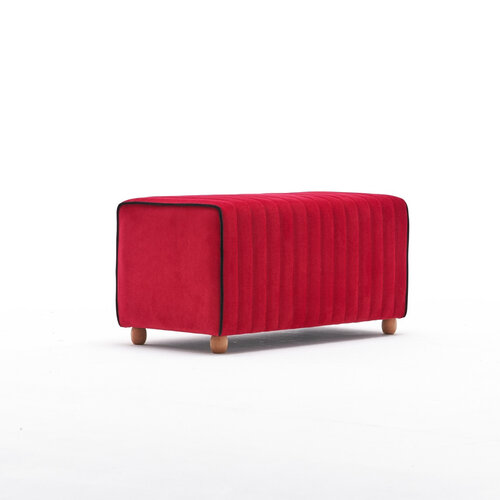 Taburet Mabel Pouf Roșu