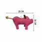 Іграшка для собак PafDog Порося Pinky зі шкіри таджуту, 28 см
