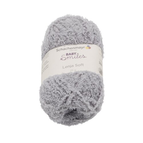 Przędza LENJA SOFT jasnoszary, 25 g / 85 m