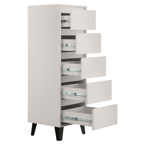 Kommode BOGAN 5S40, Cremefarben