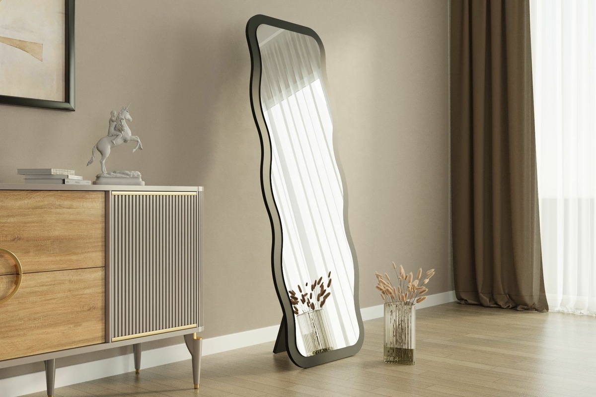 Zrkadlo Aror Black 50 x 160 cm