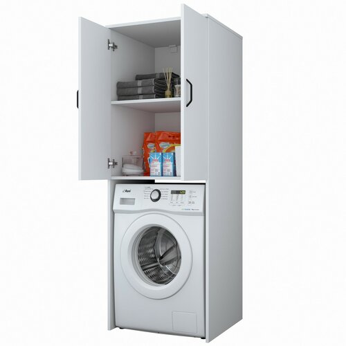 Waschmaschinenschrank Kamil White