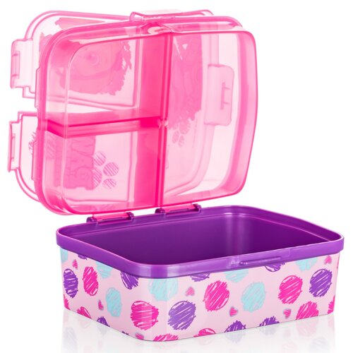 Vetro-plus Box snackdoboz, osztott PATROLA Girl17,5 x 13 cm