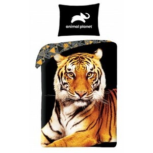 Bavlnené obliečky Animal Planet Tiger, 140 x 200 cm, 70 x 90 cm + darček zadarmo