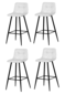 Set de scaune de bar B-X7015 WT2, 4 buc