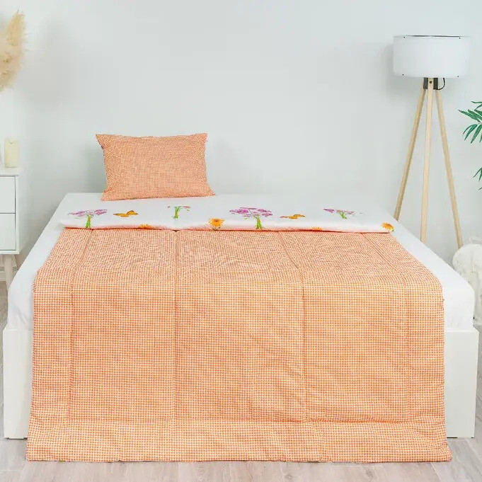 Stanex CLASSIC letný set Jar oranžová, 140 x 200 cm, 40 x 60 cm