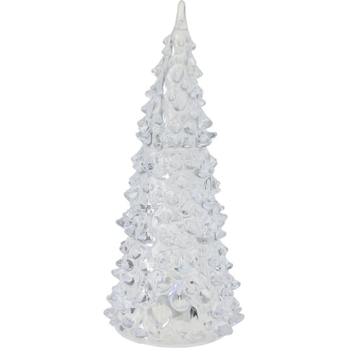 Fotografie Vánoční LED dekorace Barevný stromeček, 17 cm