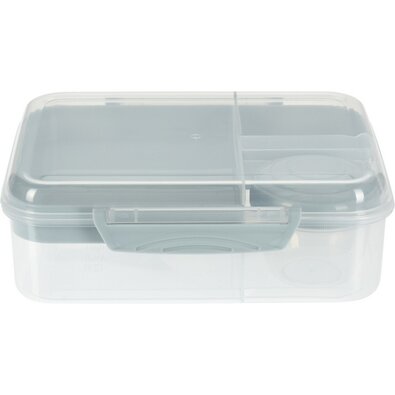 EH Pojemnik obiadowy z przegródkami i pudełkiem na dresing, niebieski