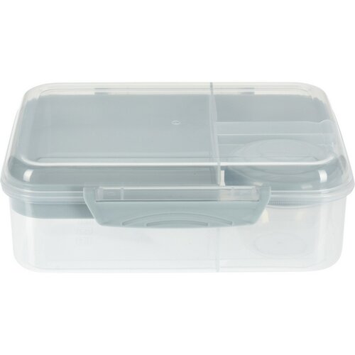 EH Pojemnik obiadowy z przegródkami i pudełkiem na dresing, niebieski