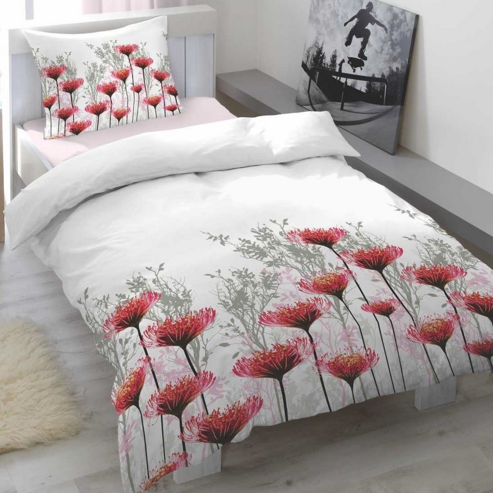 Trade Concept Saténové obliečky Portia Cranberry, 140 x 200 cm, 70 x 90 cm