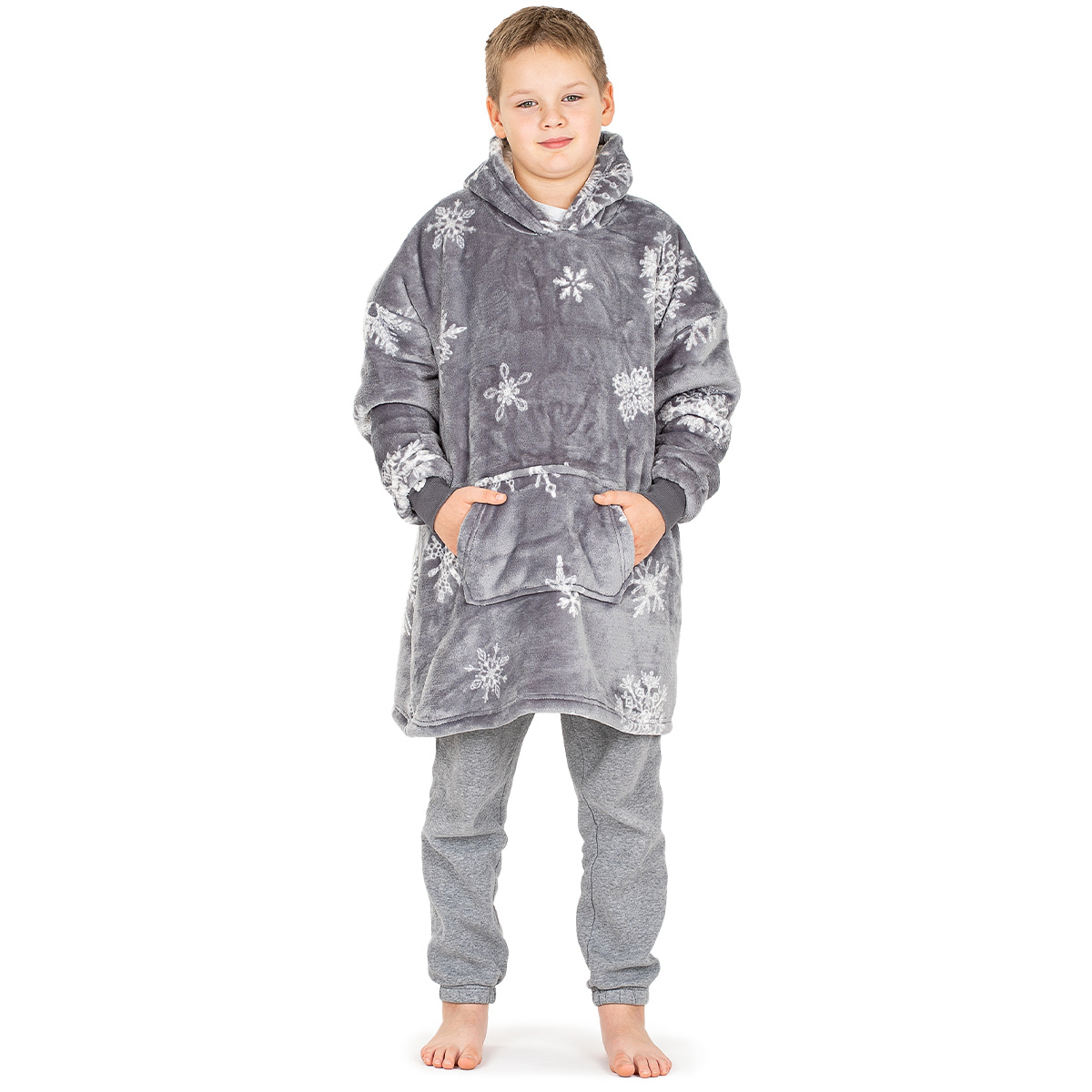4Home Bluza z barankiem mikroplusz Silent Snowfall, uni S – dziecięce