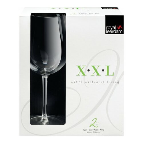 Royal Leerdam 2dílná sada sklenic na víno XXL, 610 ml