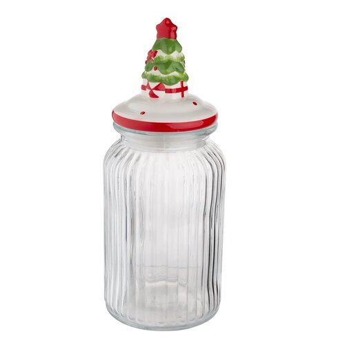 Altom Glasdose mit Keramikdeckel Christmas Tree 900 ml